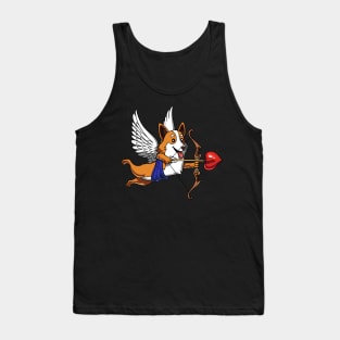 Corgi Dog Cupid Tank Top